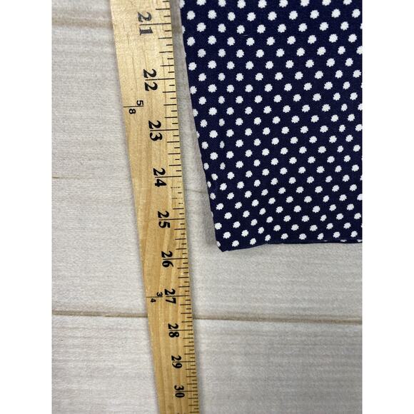 Old Navy Pants Womens Size 8 Blue White Polka Dot Print Pixie Mid Rise Stretch - Picture 6 of 11